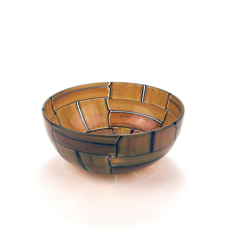 Bild 1 zu Objekt, 'Tessere ambra' bowl, 1957, Ercole Barovier, Barovier & Toso, Murano, 137C 694
