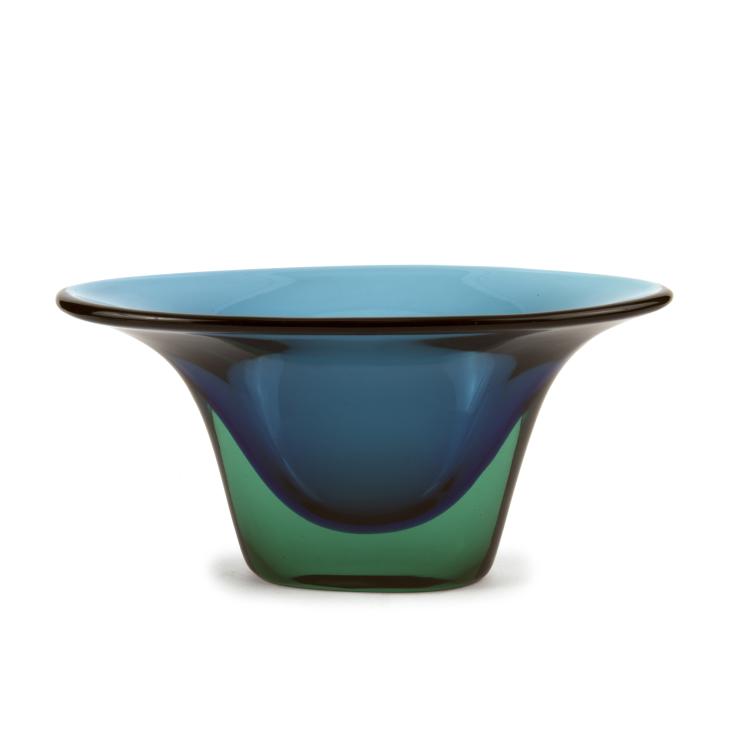 Hauptbild zu Objekt, Schale 'Sommerso', um 1954, Flavio Poli, Seguso Vetri d'Arte, Murano, 137C 734
