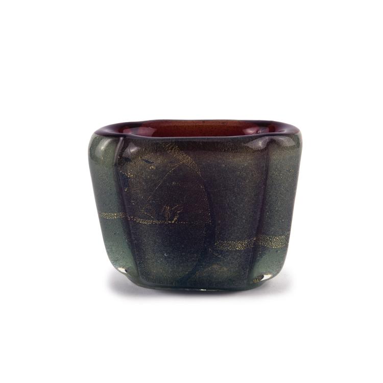 Hauptbild zu Objekt, 'Sommerso a bollicine' vase, c1934-36, Carlo Scarpa, Venini & C., Murano, 137C 613