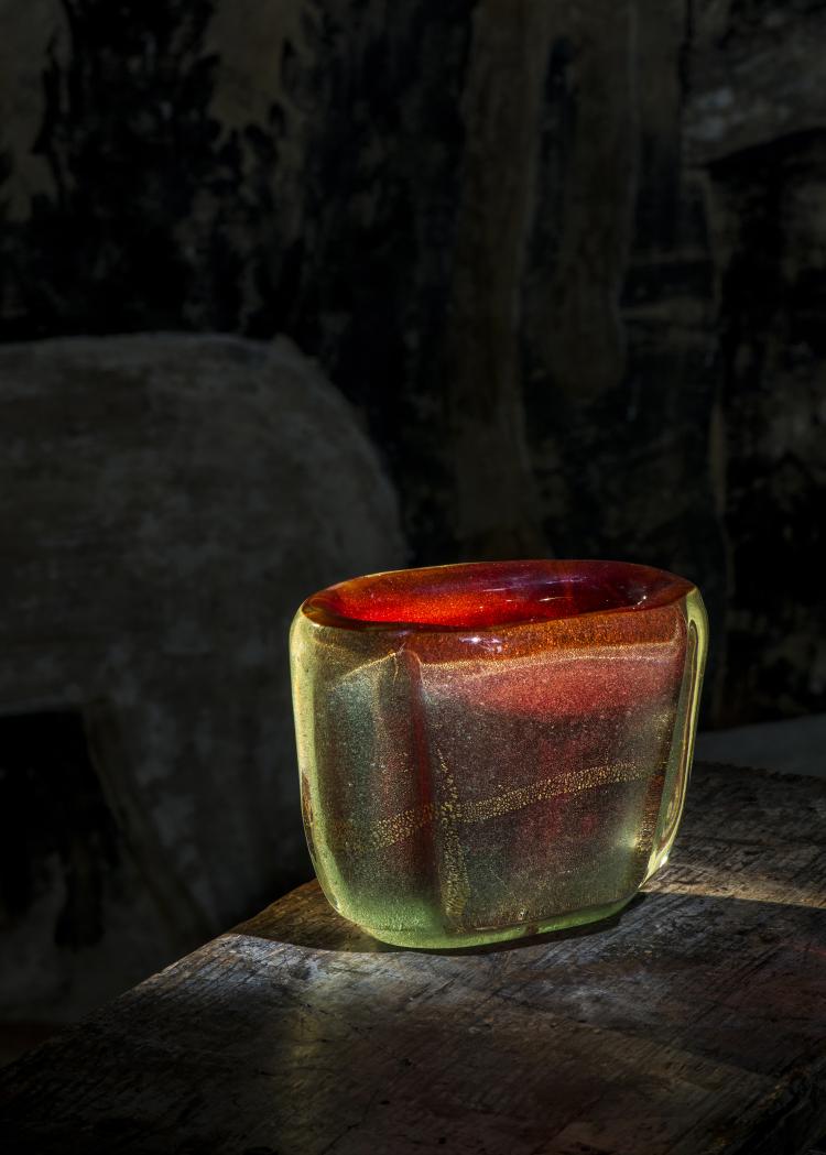 Bild 3 zu Objekt, 'Sommerso a bollicine' vase, c1934-36, Carlo Scarpa, Venini & C., Murano, 137C 613