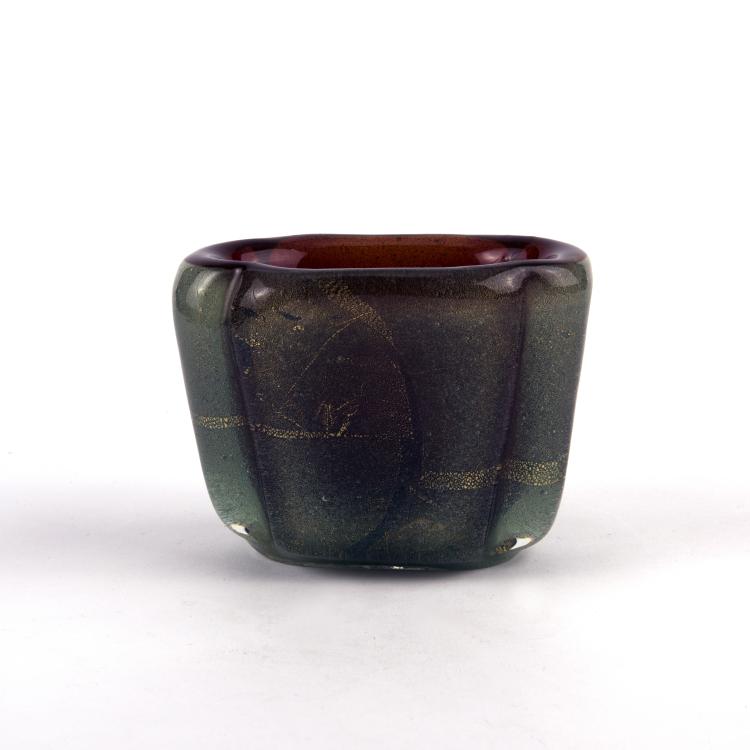 Bild 4 zu Objekt, 'Sommerso a bollicine' vase, c1934-36, Carlo Scarpa, Venini & C., Murano, 137C 613