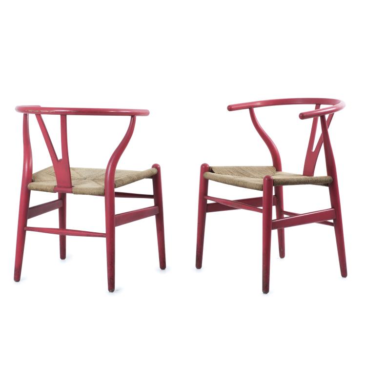 Hauptbild zu Objekt, Two 'Y' - 'CH-24' chairs, 1950, Hansen, Carl & S&oslash;n, Odense, 137A 40