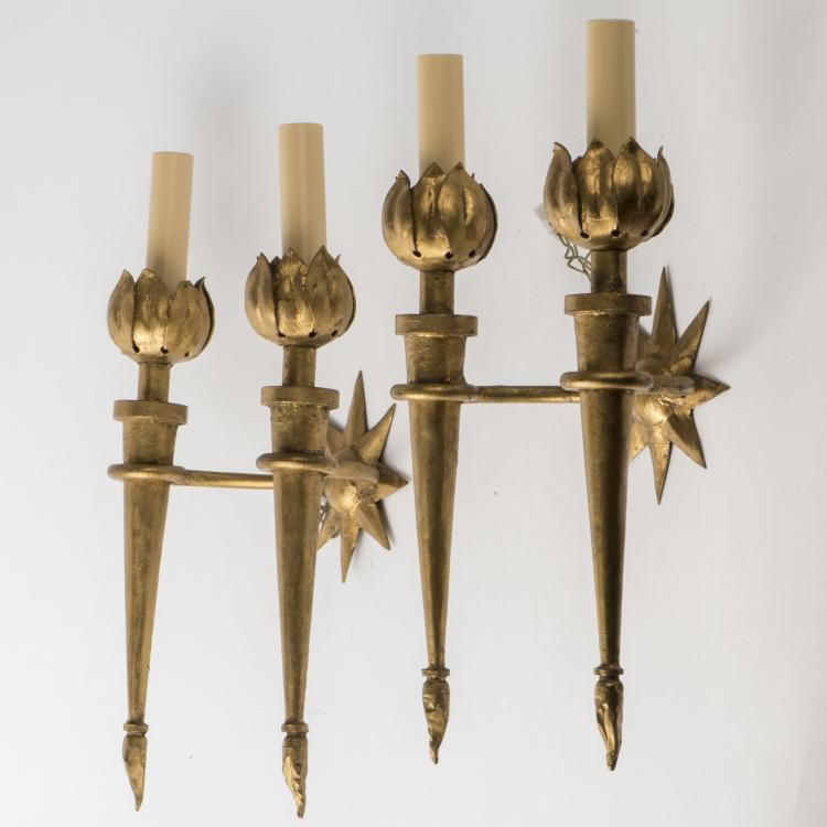 Bild 1 zu Objekt, Pair of brackets, c1946, Poillerat, Gilbert, Paris, 138B 646