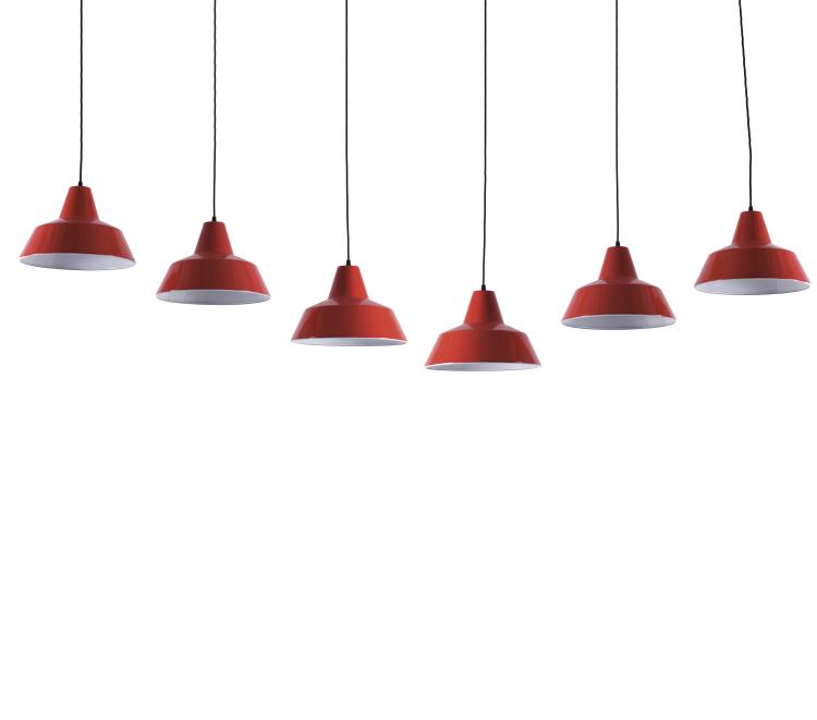 Hauptbild zu Objekt, Sechs Deckenleuchten, 1960er Jahre, Poulsen, Louis, Kopenhagen, 139B 476