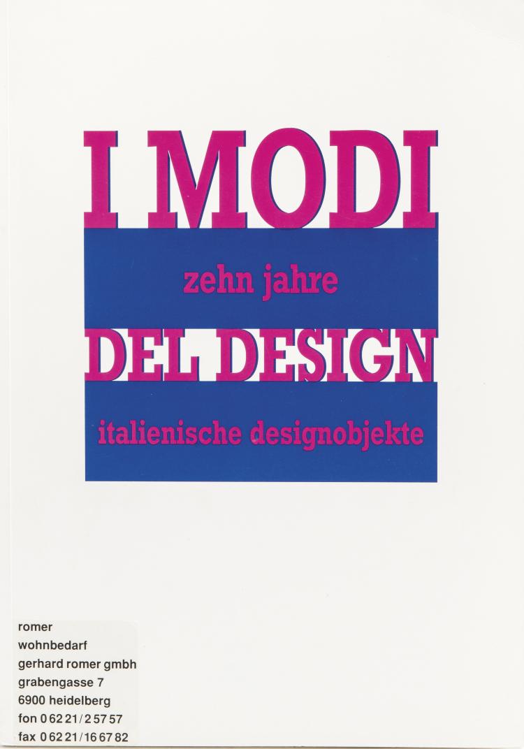 Bild 3 zu Objekt, Four books on new Italian Design, Terrail, 140B 418