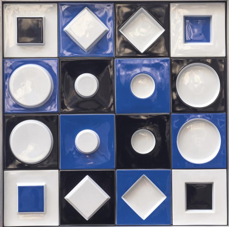 Hauptbild zu Objekt, Porzellanrelief (Multiple), 1970 , Victor Vasarely, Rosenthal, Edition Studio Line, 138C 858