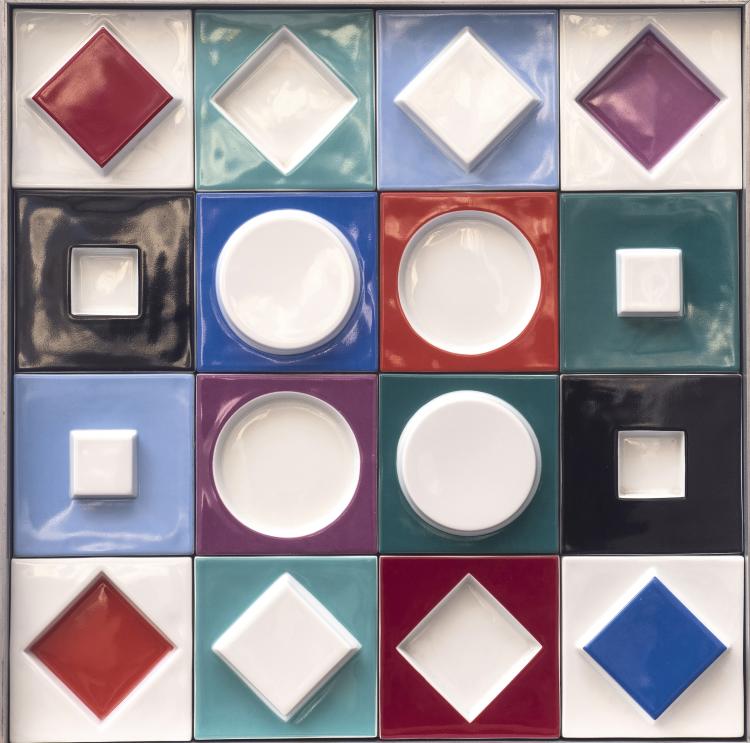 Hauptbild zu Objekt, Porcelain relief, 1970s, Victor Vasarely, Rosenthal, Edition Studio Linie, Rosenthal., 138C 857
