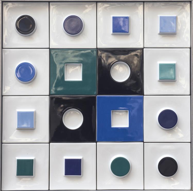 Hauptbild zu Objekt, Porcelain relief, 1970s, Victor Vasarely, Rosenthal, Edition Studio Linie, Rosenthal, 138C 859