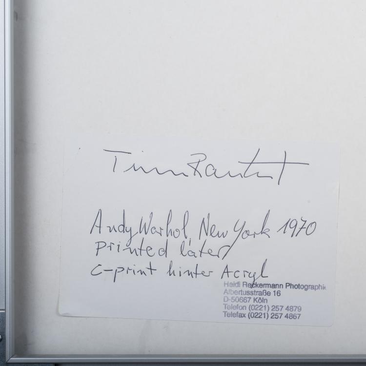 Bild 1 zu Objekt, 'Andy Warhol, New York', 1970 (later print), Timm Rautert, 138C 784