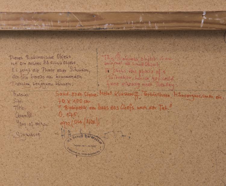 Bild 2 zu Objekt, Assemblage 'Biokinetics at the boss's House after the Act', 1972, H. A. Schult, 138C 850