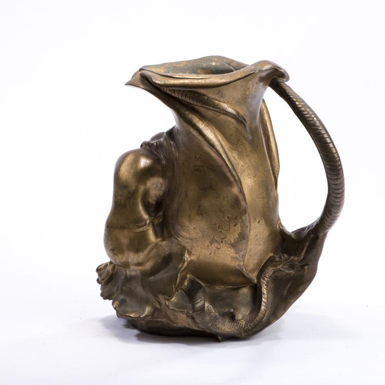 Bild 2 zu Objekt, Symbolist vase with handles, c1900, Jean Sol&agrave;, Sola, Jean, 138B 443
