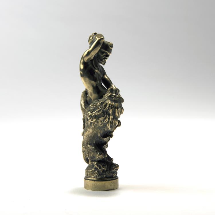 Bild 1 zu Objekt, 'Hercules and the nemaic lion' signet, c1900, Frankreich (wohl), 138B 471