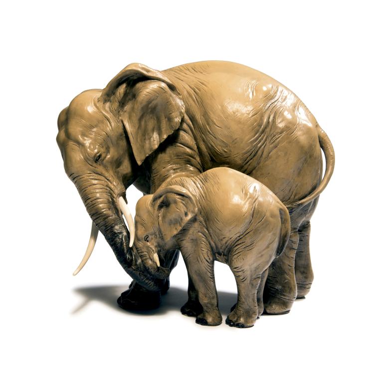 Hauptbild zu Objekt, Elephants, c1902, Goldscheider, Friedrich, Wien (wohl), 138B 569