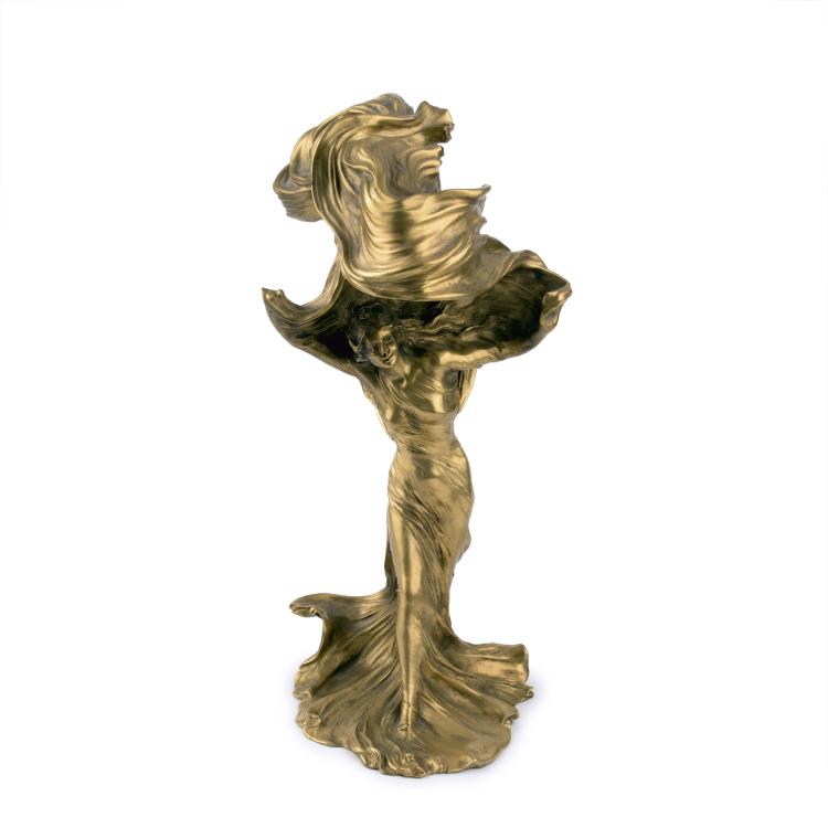 Bild 3 zu Objekt, Figurative 'La danse, la Lo&iuml;e Fuller' table light, model for the Paris World Fair, 1900, Raoul-Fran&ccedil;ois Larche, Siot-Decauville, Paris, 138B 404