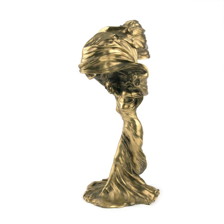 Bild 10 zu Objekt, Figurative 'La danse, la Lo&iuml;e Fuller' table light, model for the Paris World Fair, 1900, Raoul-Fran&ccedil;ois Larche, Siot-Decauville, Paris, 138B 404