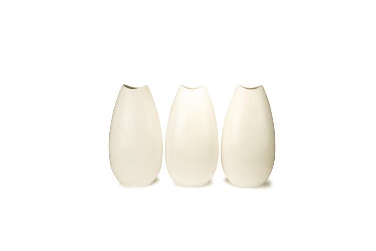 Hauptbild zu Objekt, Three tall vases, 1960s, Thomas, Porzellanfabrik, Marktredwitz, 139A 156