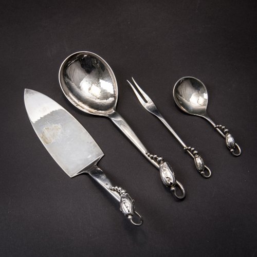 Four pieces of  'Magnolia' silverware, 1919