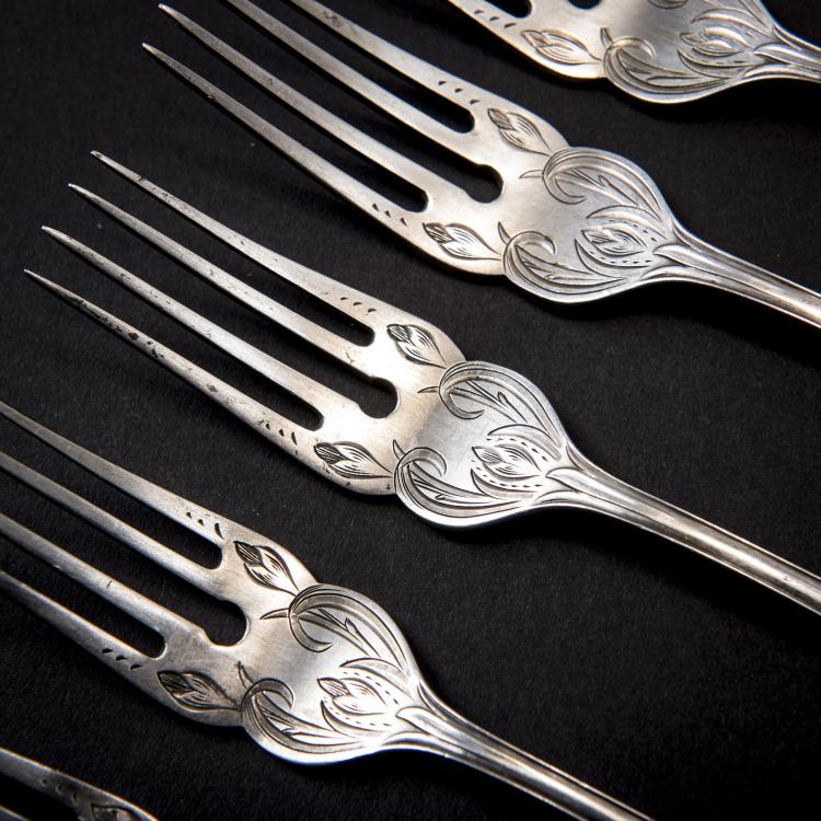 Bild 2 zu Objekt, 'Meadow Saffron' fish cutlery, 1902, Heinrich Vogeler, Wilkens & S&ouml;hne, Bremen, 138B 696