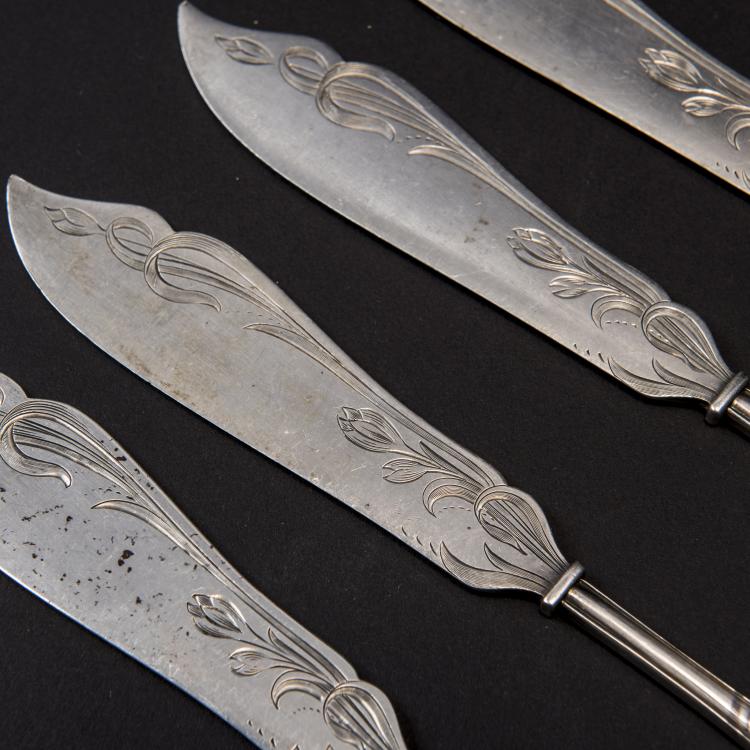 Bild 4 zu Objekt, 'Meadow Saffron' fish cutlery, 1902, Heinrich Vogeler, Wilkens & S&ouml;hne, Bremen, 138B 696