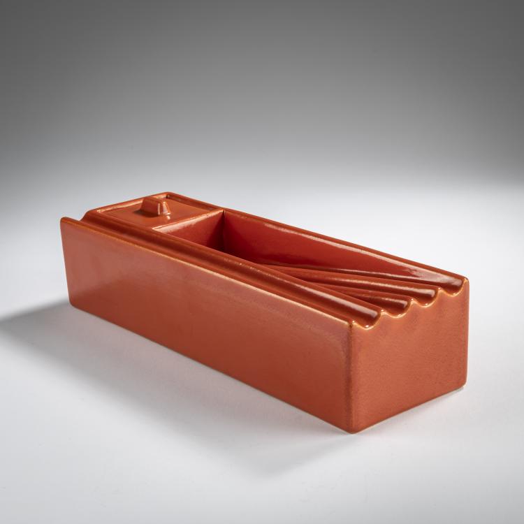 Hauptbild zu Objekt, Inkwell, 1927-30, Paul Speck, Staatliche Majolika-Manufaktur, Karlsruhe, 163A 44