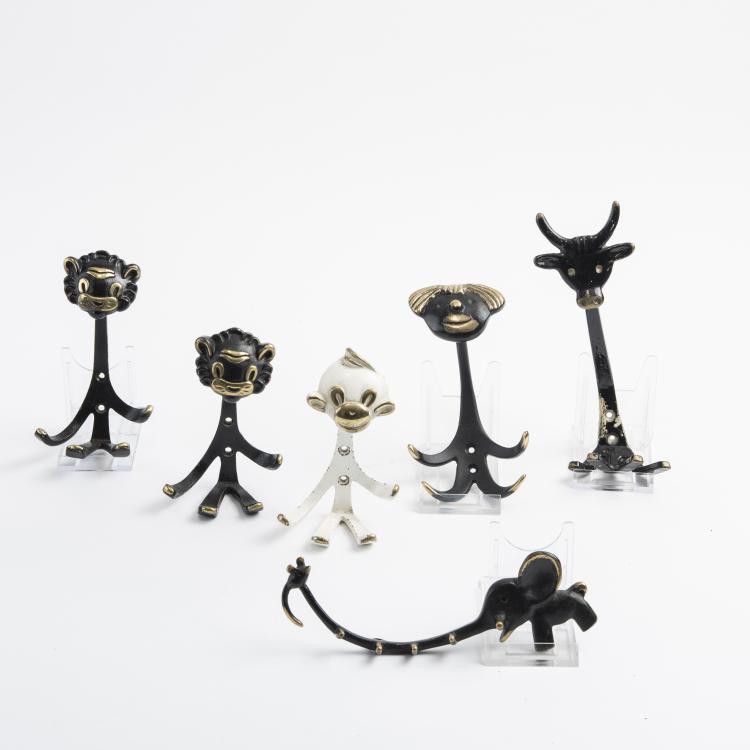 Bild 1 zu Objekt, Mixed lot of coat hangers, c. 1950, Walter Bosse, Baller, Hertha, Wien, 139B 532