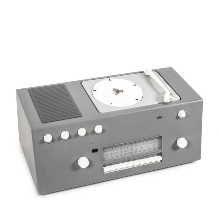 Hauptbild zu Objekt, 'Studio 1' radio -phono unit, 1957, Hans Gugelot, Braun AG, Kronberg i. Taunus, 139A 142