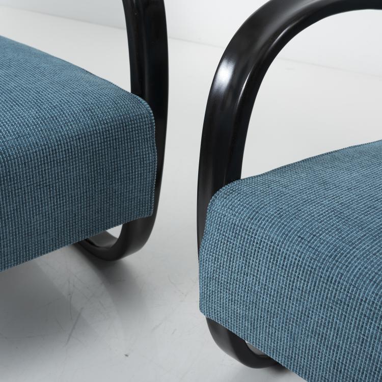 Bild 4 zu Objekt, Two 'H 269' easy chairs, 1930s / 1940s , Jindřich Halabala, Thonet Mundus, Tschechoslowakei (zugeschrieben), 139B 232