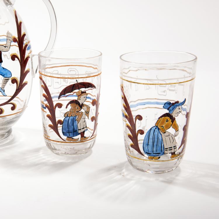 Bild 2 zu Objekt, 'Chants populaires' drinking set, c1874, Gall&eacute;, Emile, Nancy, 138B 190