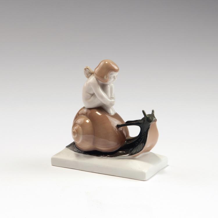 Hauptbild zu Objekt, 'Snail Mail', 1913, Albert Caasmann, Rosenthal, Selb, 138B 522