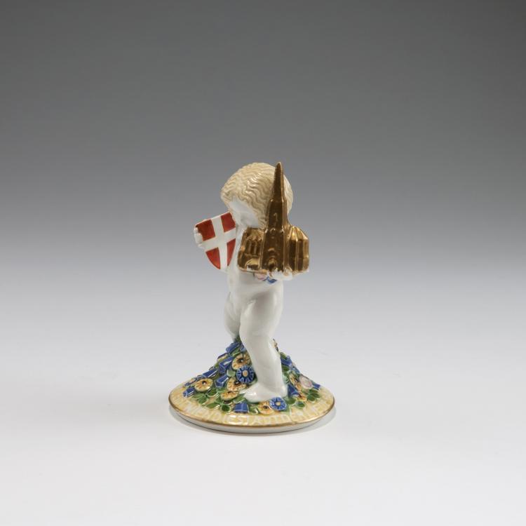Bild 1 zu Objekt, 'Viennese Putto' cover, c1907, Michael Powolny, Gmundner Keramik (wohl), 138B 567
