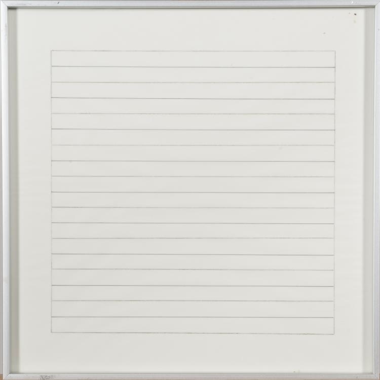 Bild 9 zu Objekt, 'Paintings and drawings 1974-1990', 1991 , Agnes Martin, Stedelijk Museum, Amsterdam; Nemela & Lenzen M&ouml;nchengladbach, 138C 829