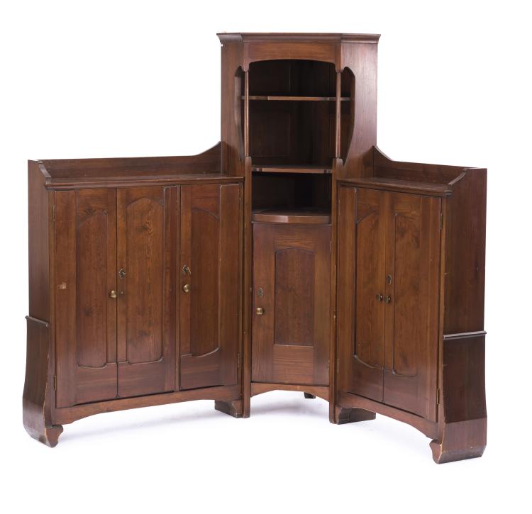 Hauptbild zu Objekt, Corner cabinet, c. 1902/03, Richard Riemerschmid, Dresdener Werkst&auml;tten, Dresden-Hellerau, 139A 4