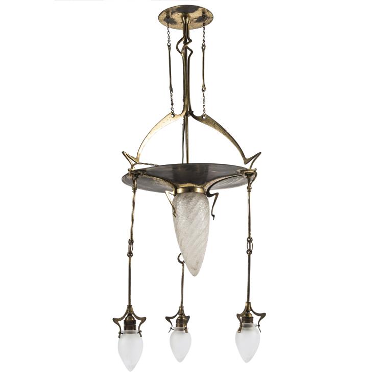 Hauptbild zu Objekt, Deckenlampe, um 1910, Deutschland, 141C 657