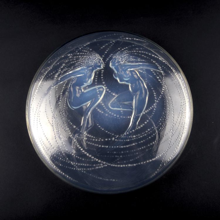 Hauptbild zu Objekt, Deckel 'Deux Sir&egrave;nes', 1921, Lalique, Ren&eacute;, Wingen-sur-Moder, 138A 23