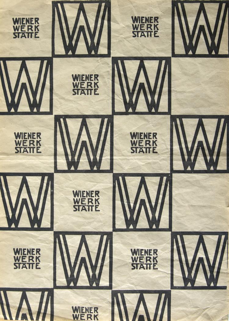 Bild 1 zu Objekt, Two sheets of wrapping paper, c1903, Koloman Moser, Wiener Werkst&auml;tte, 138B 756