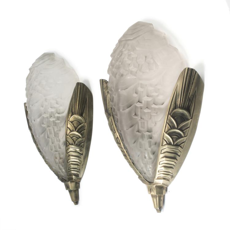 Hauptbild zu Objekt, Two brackets, c1930, Andr&eacute;, Paris Neut, Schneider, Epinay-sur-Seine, 138B 284