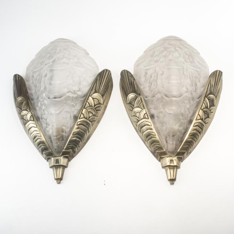 Bild 1 zu Objekt, Two brackets, c1930, Andr&eacute;, Paris Neut, Schneider, Epinay-sur-Seine, 138B 284