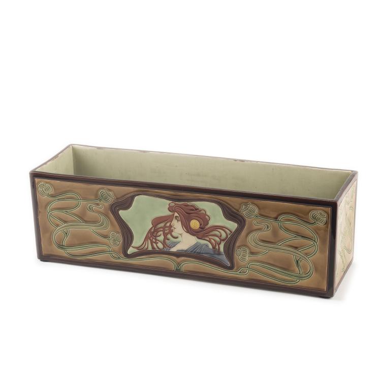 Hauptbild zu Objekt, Jardiniere, c1900, Carl Sigmund Luber, Schwarz, J. von, N&uuml;rnberg, 138B 606