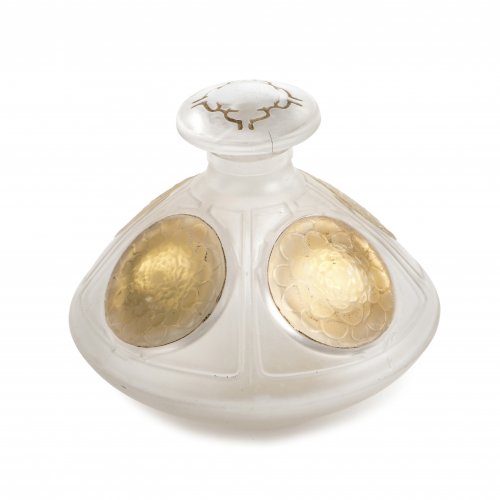 'Quatre Soleils' perfume bottle with stopper, 1912