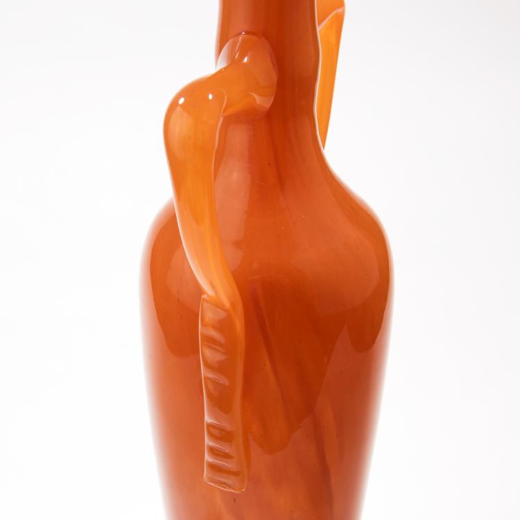 Bild 2 zu Objekt, Tall 'Marbr&eacute;' vase with handles, 1922-24, Schneider, Epinay-sur-Seine, 138B 275