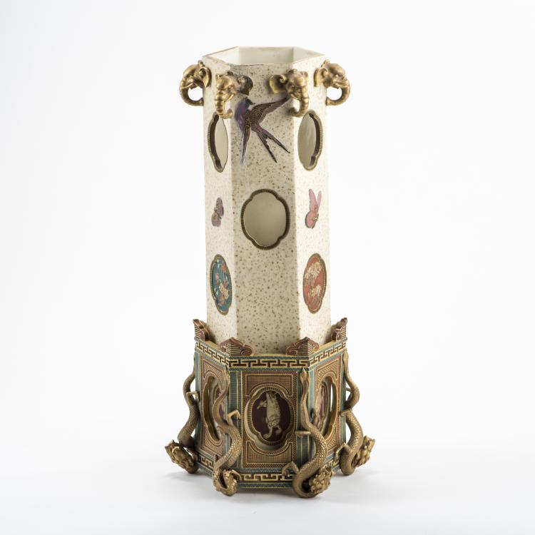 Bild 1 zu Objekt, Vase / Lantern, c1875 , Royal Worcester, Warmstry, 138B 596