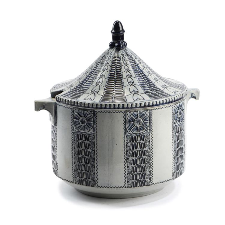 Hauptbild zu Objekt, Bowl, c1908-11, Albin M&uuml;ller, Merkelbach, Reinhold, Grenzhausen, 138B 590