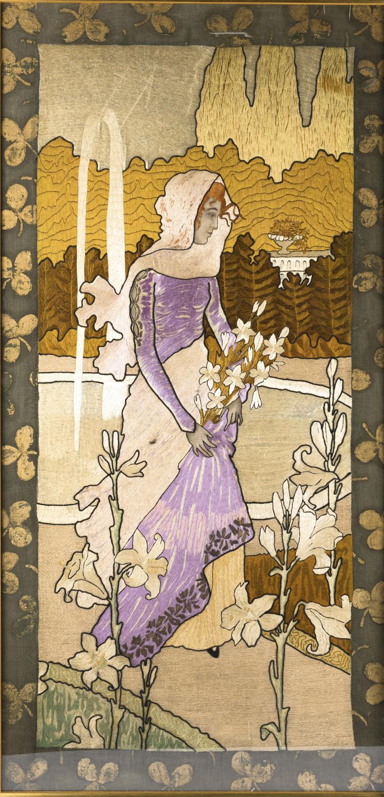 Hauptbild zu Objekt, Embroidery, c1900, Frankreich, 138B 744