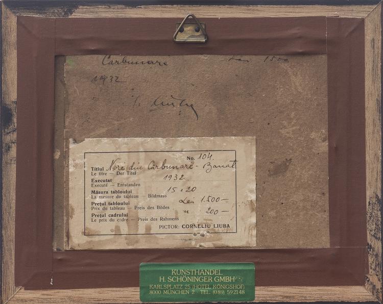 Bild 1 zu Objekt, 'Nori din Carbunari - Banat' (Wolken von Carbunari - Banat), 1932, Cornellius Liuba, 138C 771