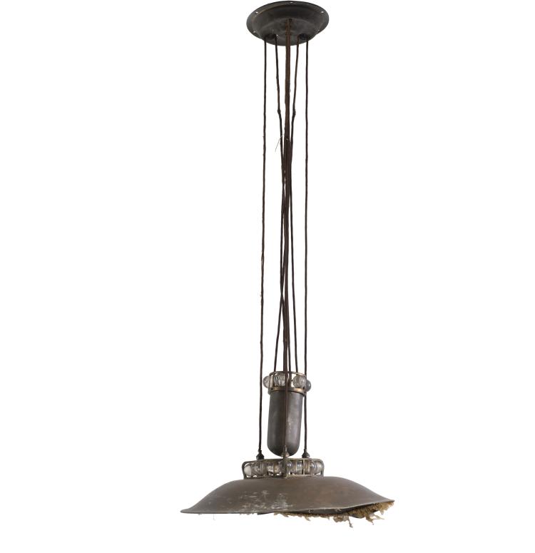 Hauptbild zu Objekt, Deckenleuchte (Zuglampe mit Gewicht), um 1910, Deutschland, 141C 658