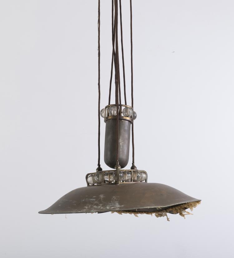 Bild 1 zu Objekt, Deckenleuchte (Zuglampe mit Gewicht), um 1910, Deutschland, 141C 658