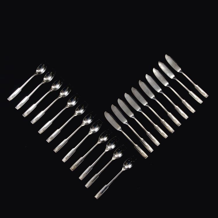 Hauptbild zu Objekt, 'M 350' fish cutlery, 1911/12, Richard Riemerschmid, Weishaupt, Carl, M&uuml;nchen, 139A 22