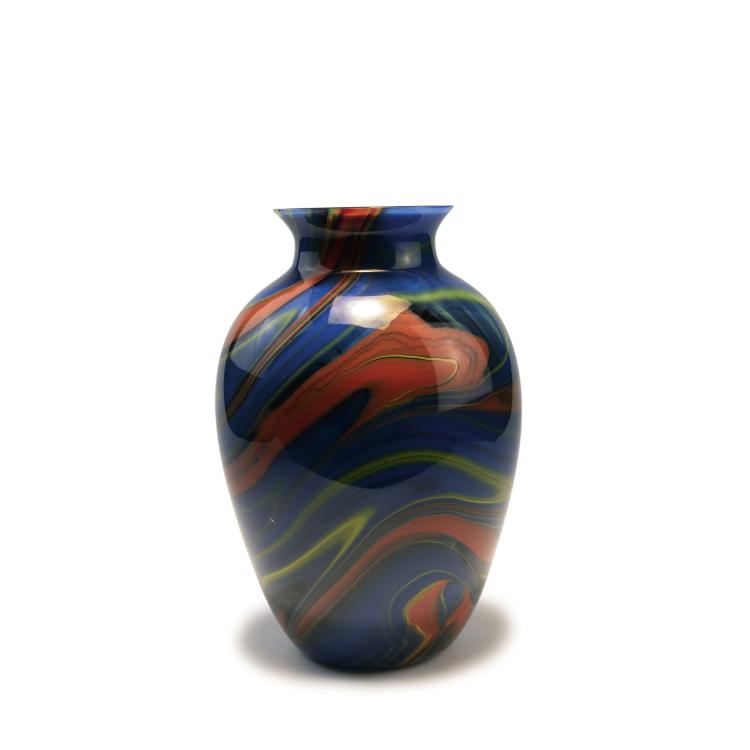 Hauptbild zu Objekt, Vase, 1988/89, Ottavio Missoni, Missoni, Mailand; Arte Vetro, Murano, 140C 618