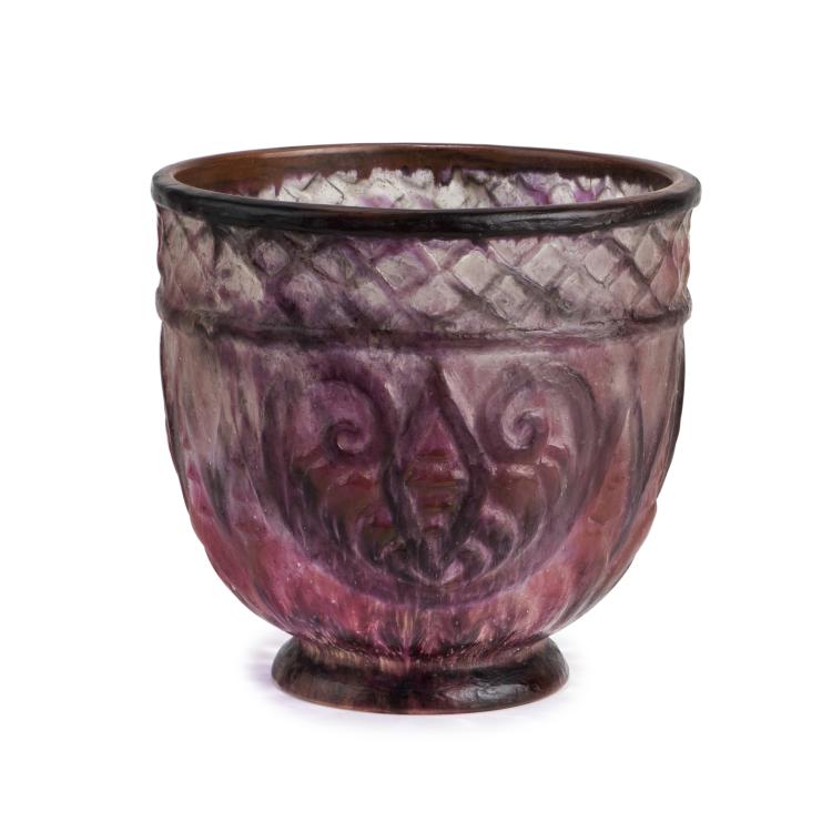 Hauptbild zu Objekt, Vase 'Volutes et losanges', 1927, Gabriel Argy-Rousseau, Argy-Rousseau, Gabriel, Paris, 138B 95