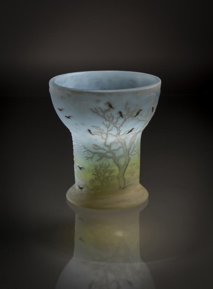 Bild 3 zu Objekt, Vase 'Neige, Corbeaux', 1905, Daum Fr&egrave;res, Nancy, 138B 125